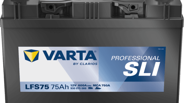 VARTA Fritidsbatteri 12V 75AH 600CCA (260x175x225mm) +venstre LFS75 (812071)