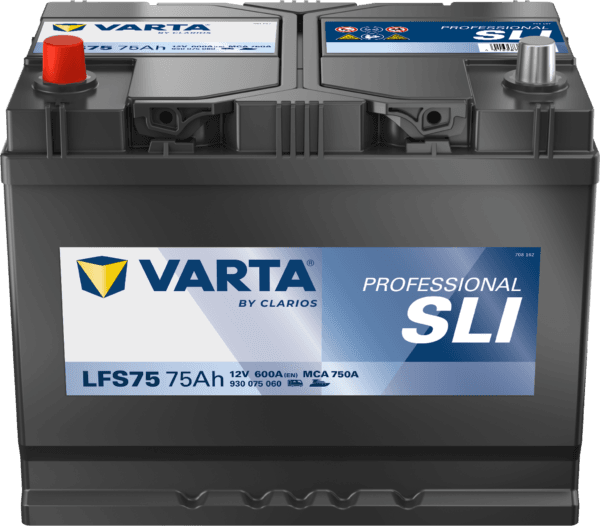 VARTA Fritidsbatteri 12V 75AH 600CCA (260x175x225mm) +venstre LFS75 (812071)